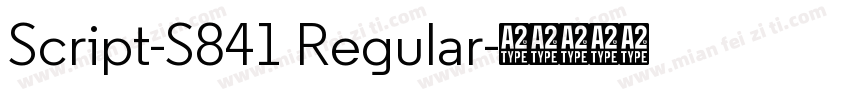 Script-S841 Regular字体转换
